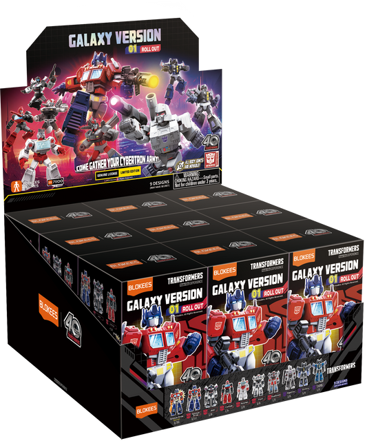 Blokees Figures Superhero Toys, Building Model Kit for Children and Adults | Transformers Galaxy Version 01 Roll Out (9 in 1)