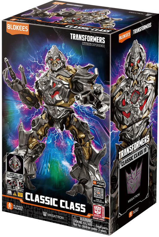 Blokees Superhero Toys, Building Model Kit for Children and Adults Figures - Transformers (Model Kit) Classic Class 10 - Megatron(2007)