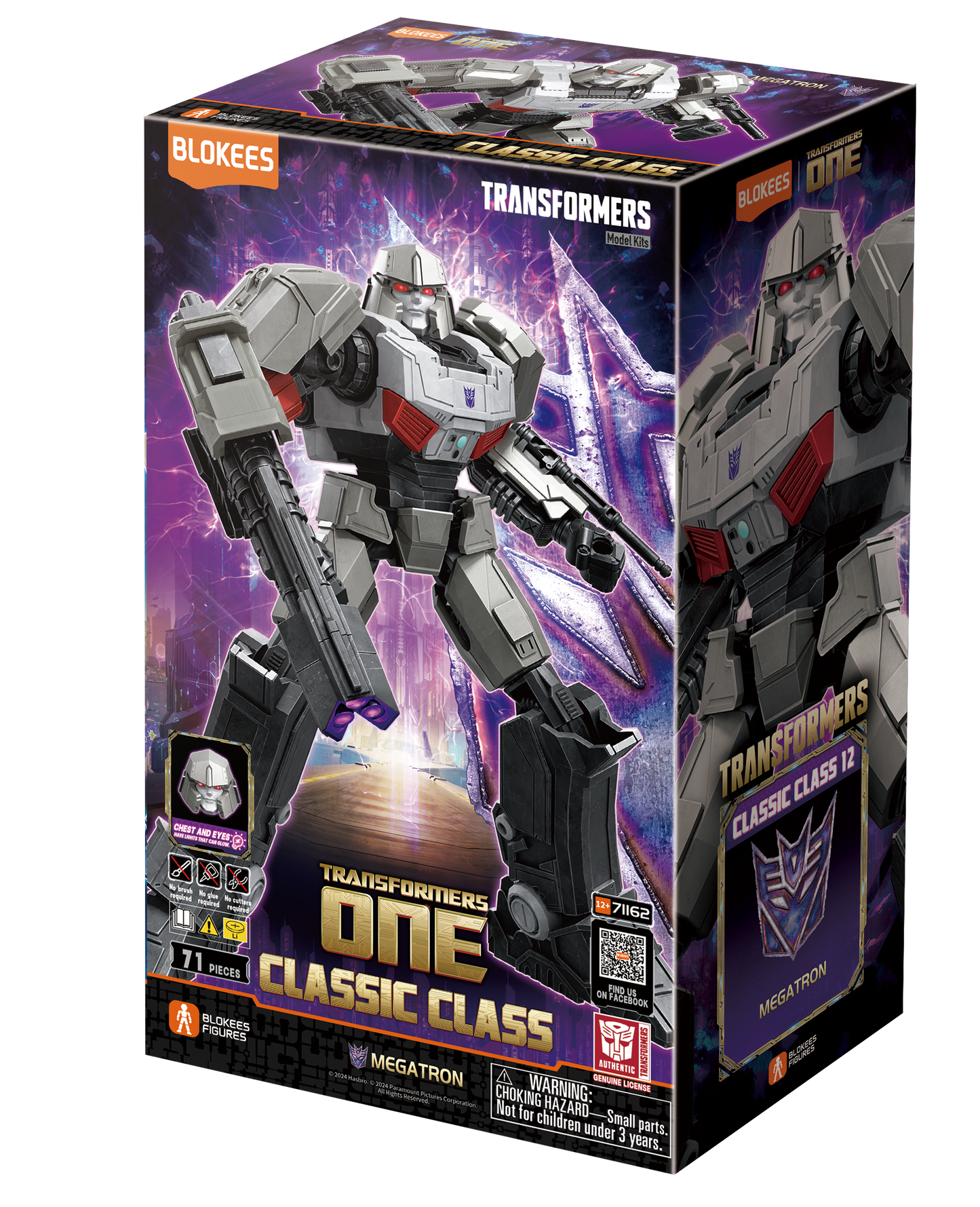 Blokees Superhero Toys, Building Model Kit for Children and Adults Figures - Transformers (Model Kit) Classic Class 12 - One Megatron
