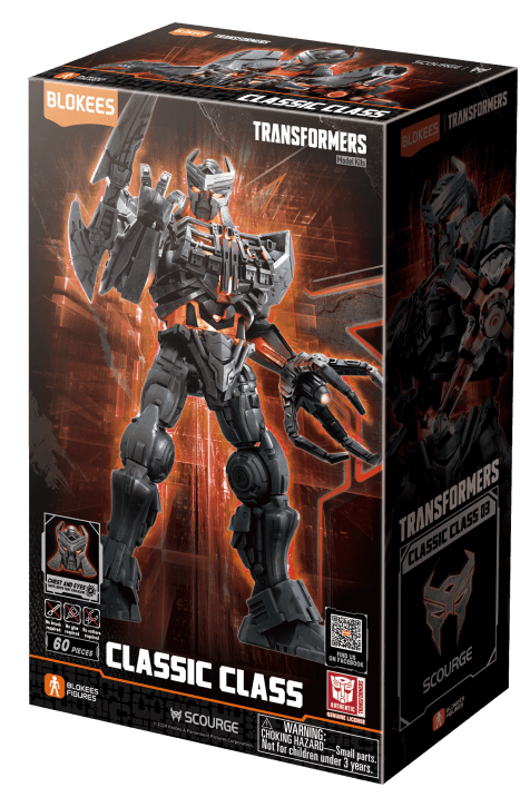 Blokees Superhero Toys, Building Model Kit for Children and Adults Transformers Classic Class | Scourge 03 | Rise of the Beasts