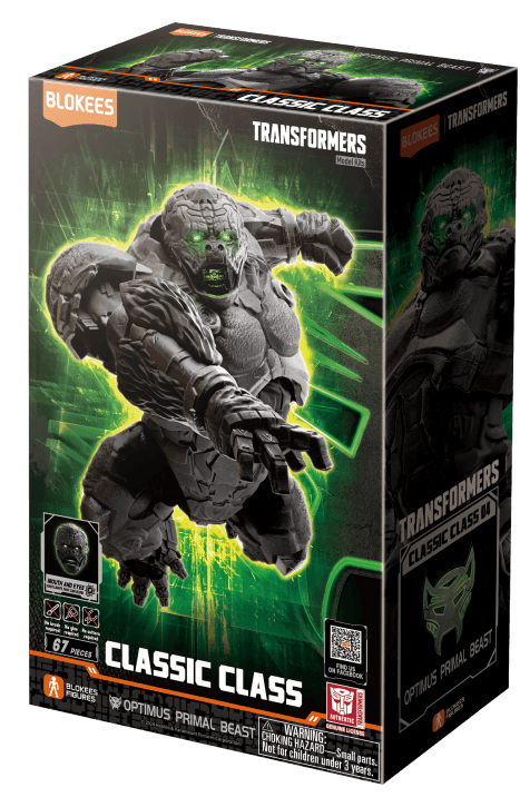 Blokees Superhero Toys, Building Model Kit for Children and Adults Transformers Classic Class | Optimus Primal Beast 04 | Rise of the Beasts