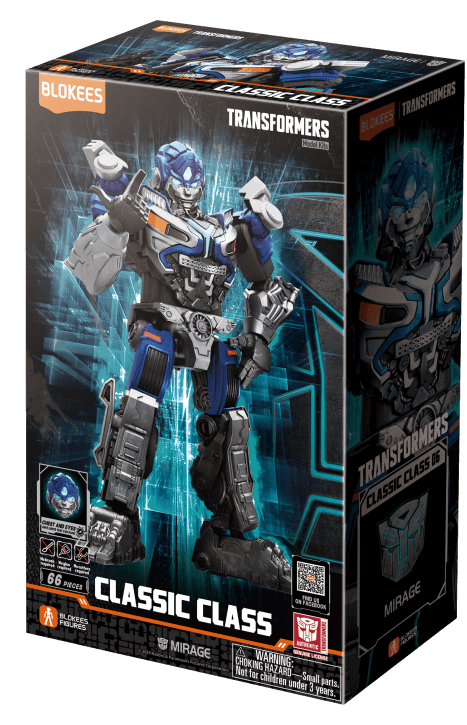 Blokees Superhero Toys, Building Model Kit for Children and Adults Transformers Classic Class | Mirage 06 | Rise of the Beasts