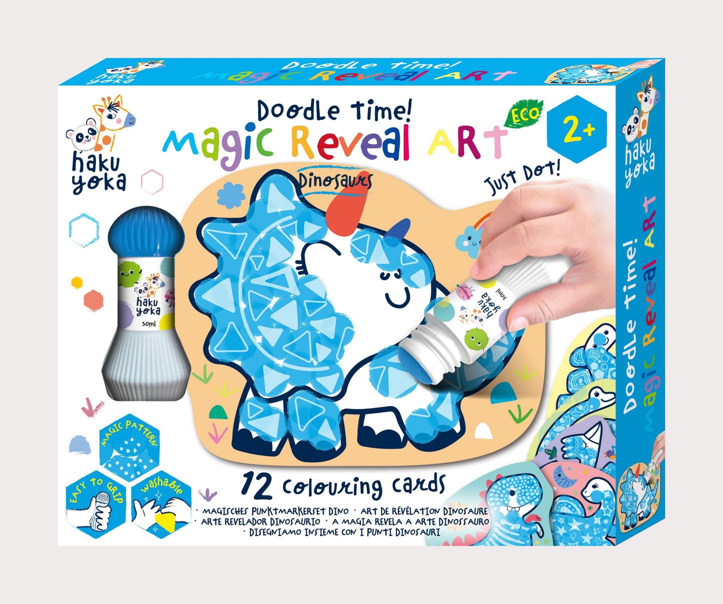 Haku Yoka Magic Dot Art -Dinosaur