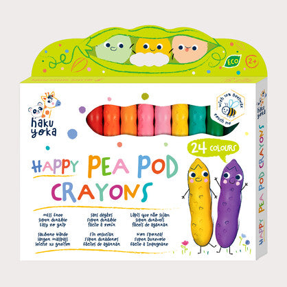 Happy Pea Pod Crayons