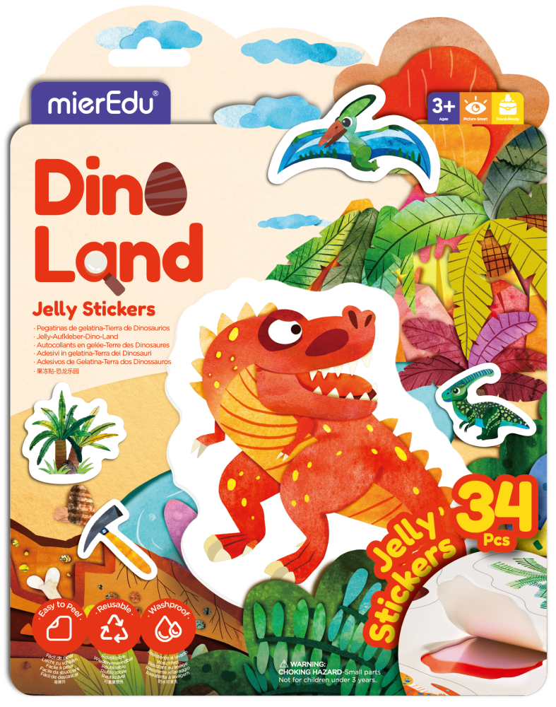 MierEdu Jelly Stickers - Dino Land