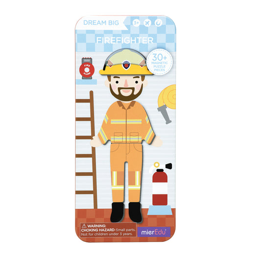 Travel Magnetic Puzzle Box - Heroes - Firefighter