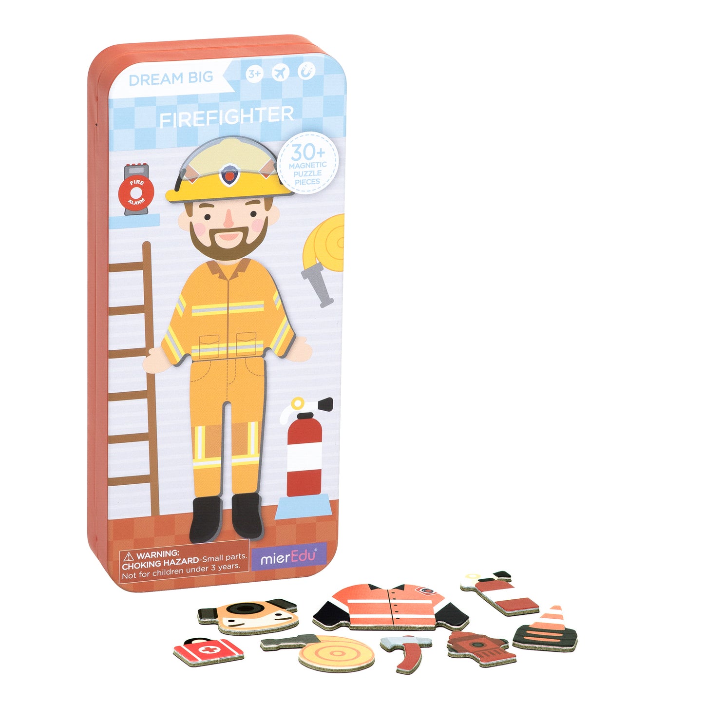 Travel Magnetic Puzzle Box - Heroes - Firefighter