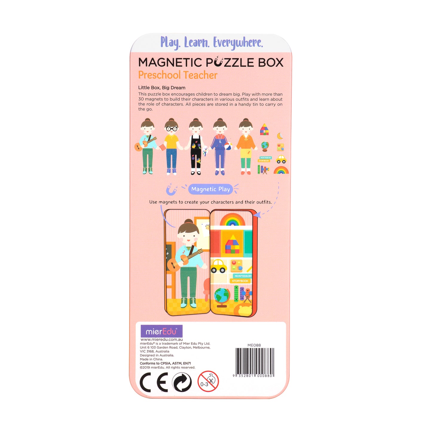 Travel Magnetic Puzzle Box - Heroes - Teacher