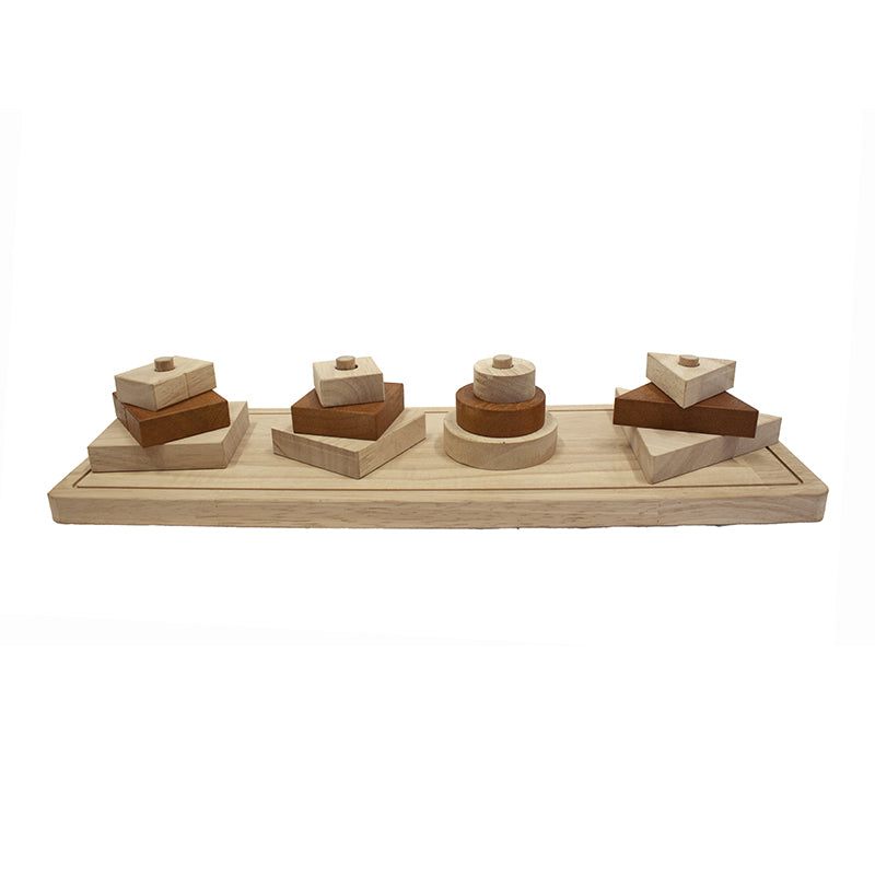 Natural wood 2024 shape sorter