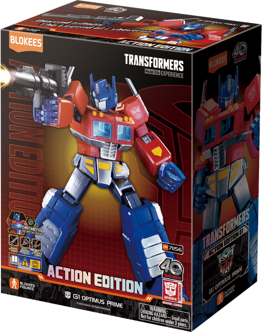 Blokees Superhero Toys, Building Model Kit for Children and Adults Figures - Transformers (Limited Model Kit) - G1 Optimus Prime (20 cm)