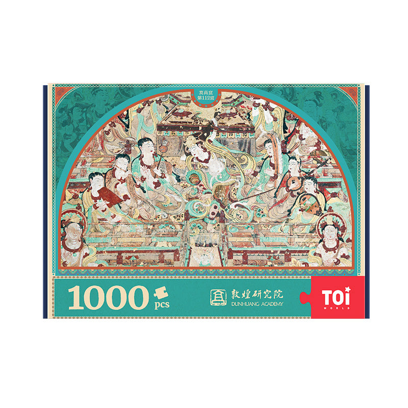 TOi 1000 Piece Puzzle - Dunhuang Series, Full Image of Mogao Cave 112, Challenging Jigsaw Puzzle