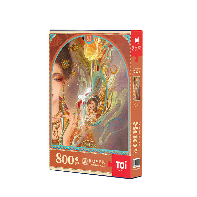 TOi Puzzle 800 Pieces - Dunhuang Series, Prosperous Dunhuang, Mogao Caves - Challenging Jigsaw for Adults