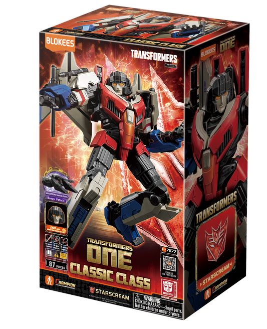 Blokees Superhero Toys, Building Model Kit for Children and Adults Figures - Transformers (Model Kit) Classic Class 16 - One Starscream