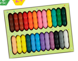 Happy Pea Pod Crayons