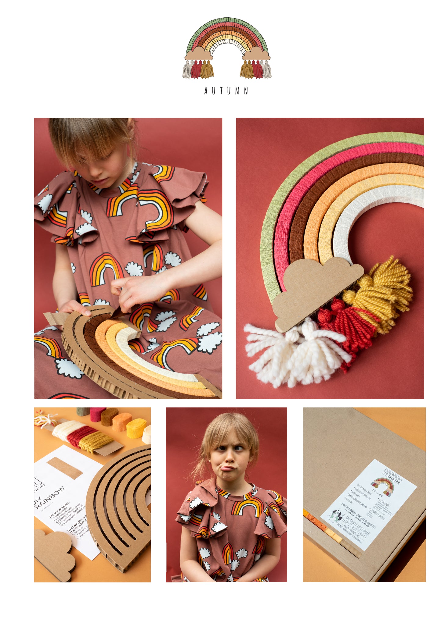 DIY RAINBOW CARDBOARDS