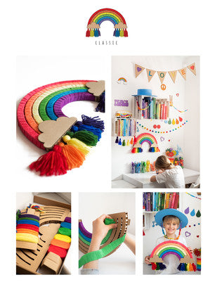 DIY RAINBOW CARDBOARDS