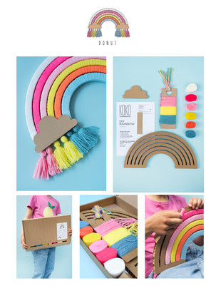 DIY RAINBOW CARDBOARDS