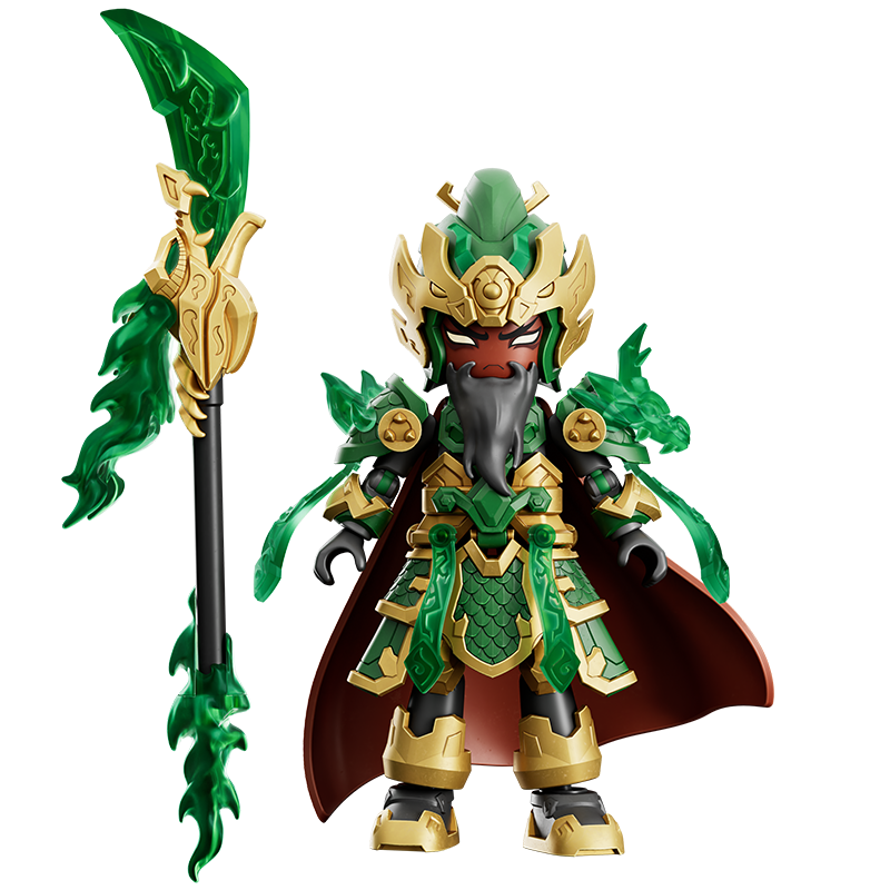 Blokees Figures - Hero Infinity (Model Kit) Armor Version 21 -Guan Yu (Divine Armour)