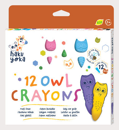 12 Smile & Owl Crayons