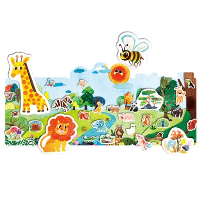 MierEdu Jelly Stickers - Wild Animals