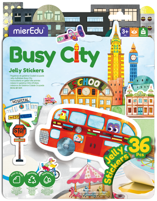 MierEdu Jelly Stickers - Busy City