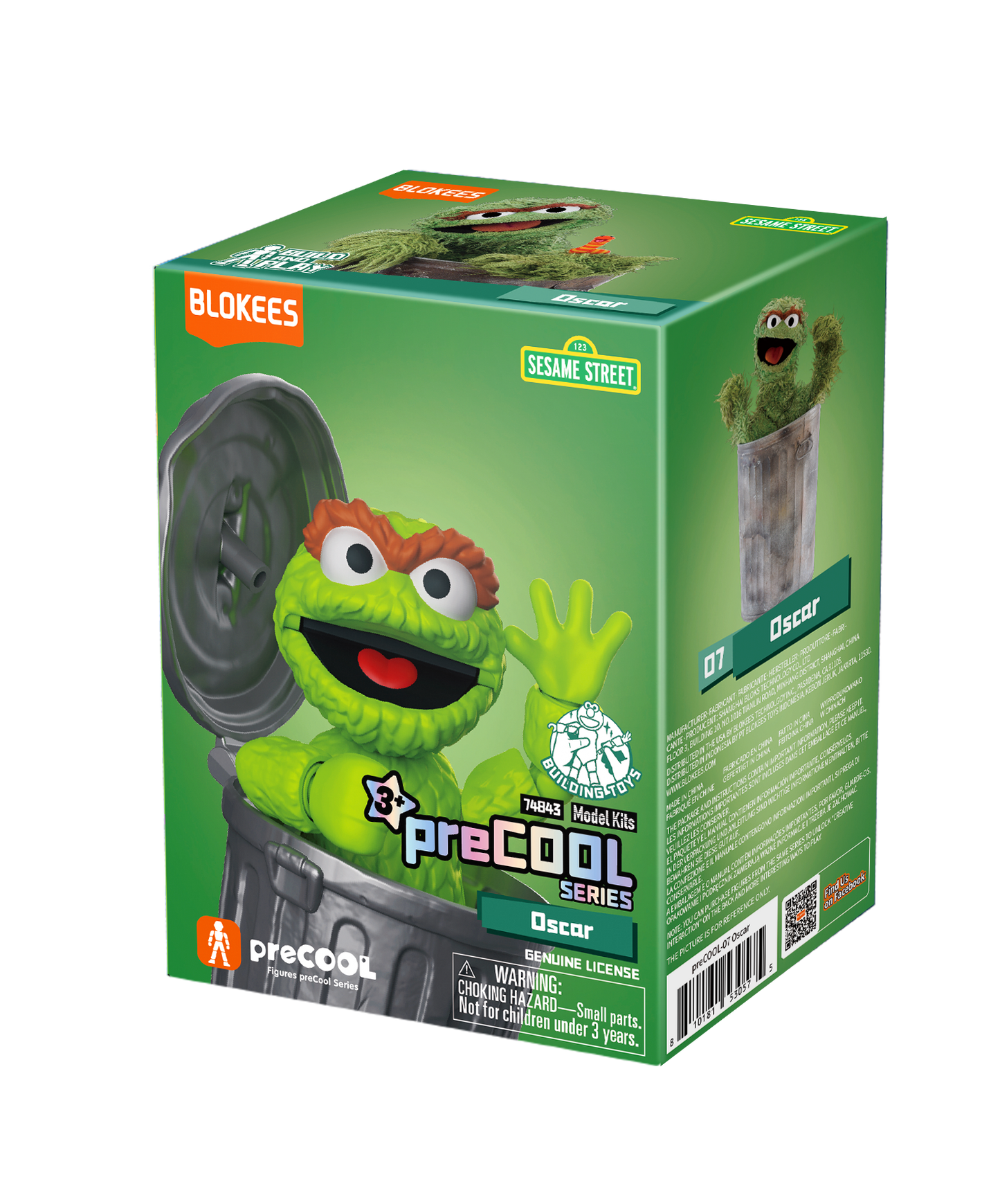 Blokees Figures - Sesame Street AL02 -Oscar