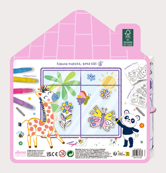 Haku Yoka Window Art-Butterfly Garden