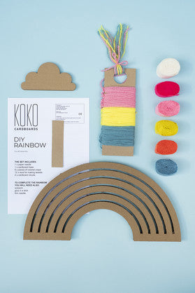 DIY RAINBOW CARDBOARDS