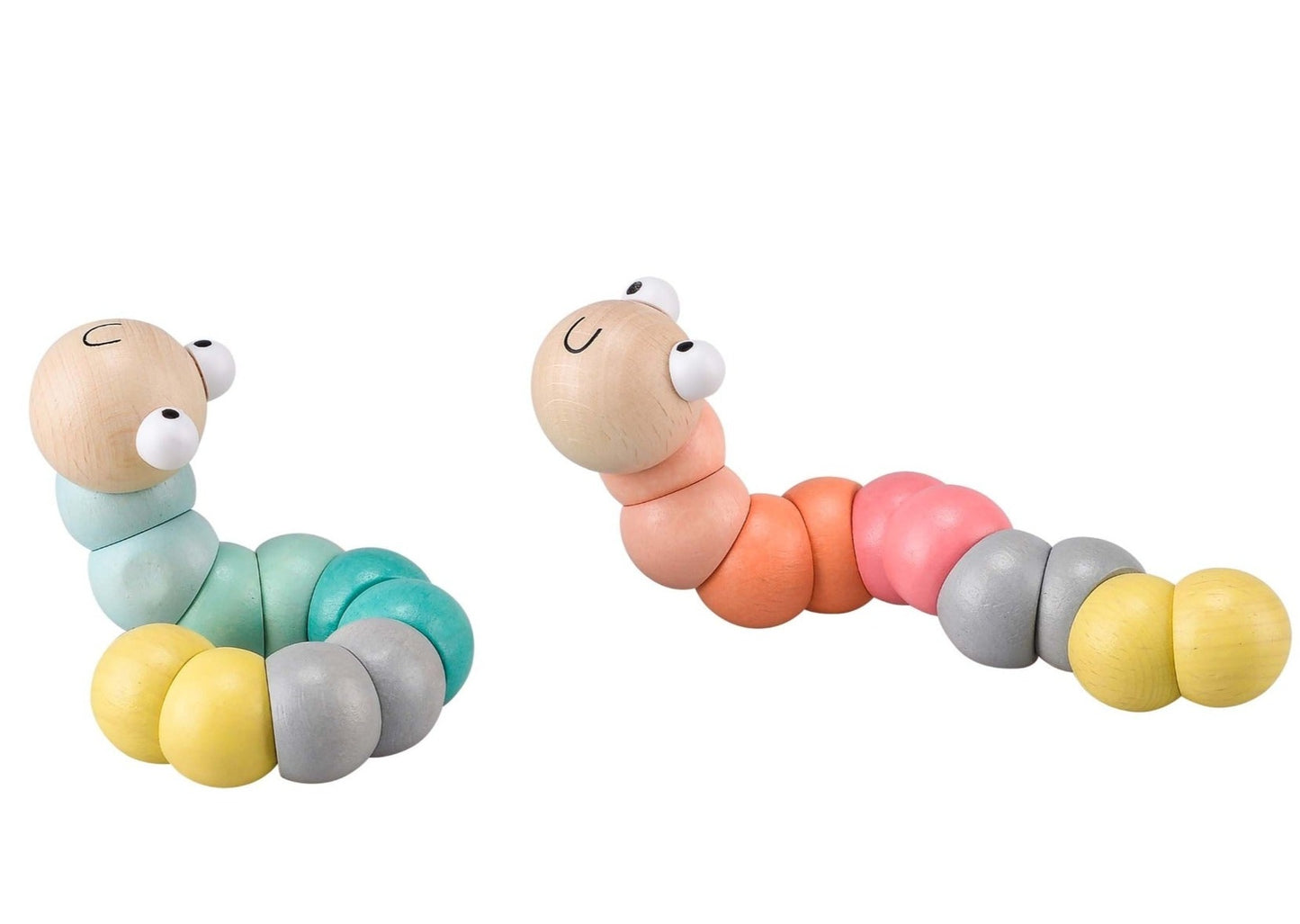 Calm & Breezy Wooden Jointed Worm 2p/Set