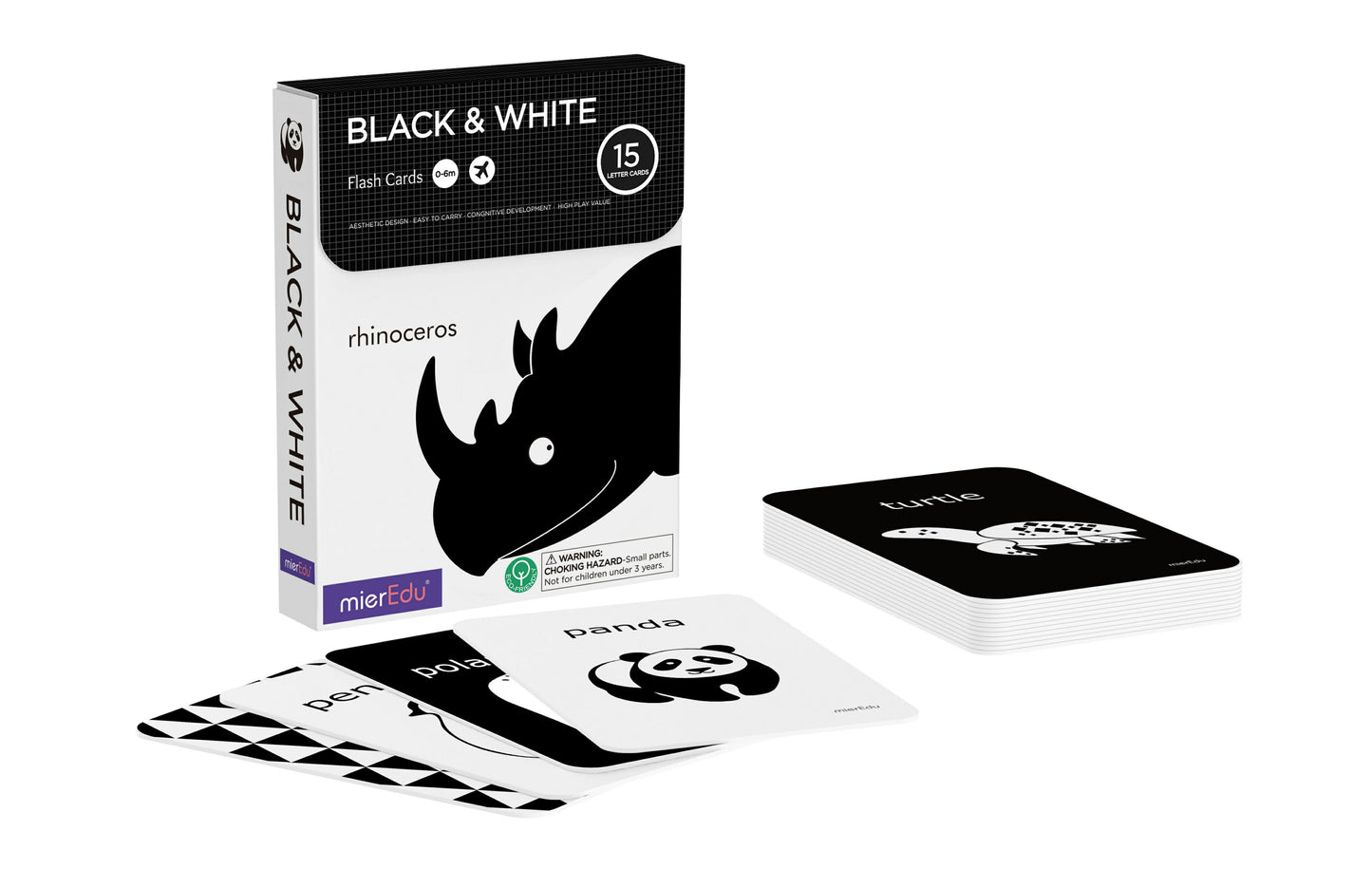 Cognitive Flash Card – Black & White