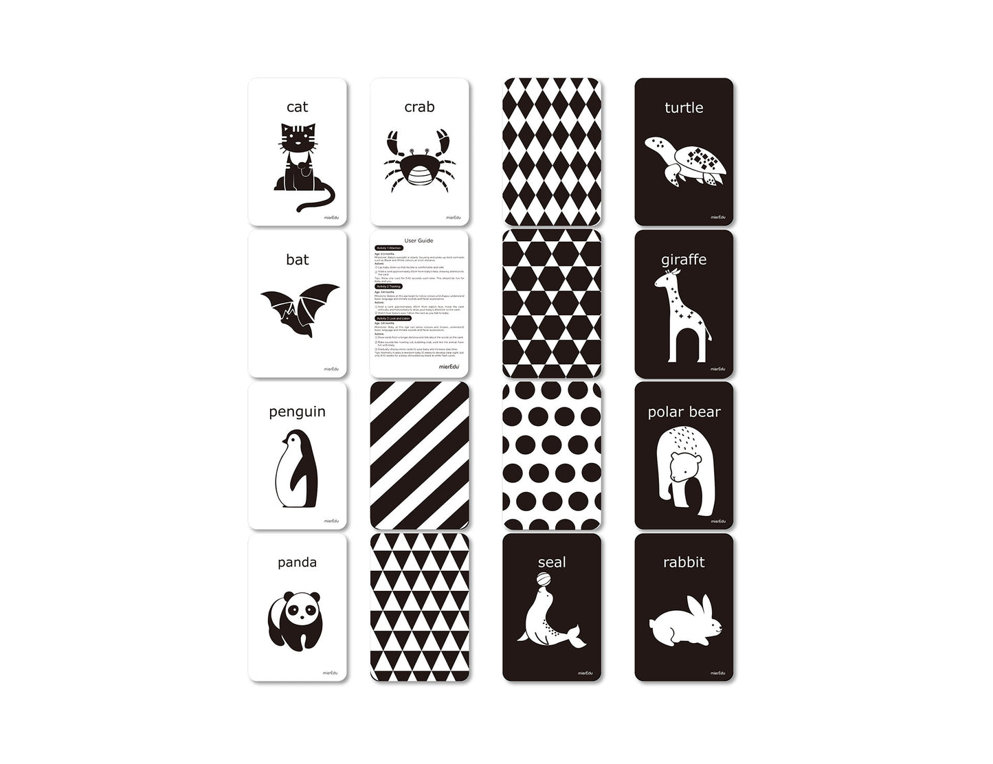 Cognitive Flash Card – Black & White