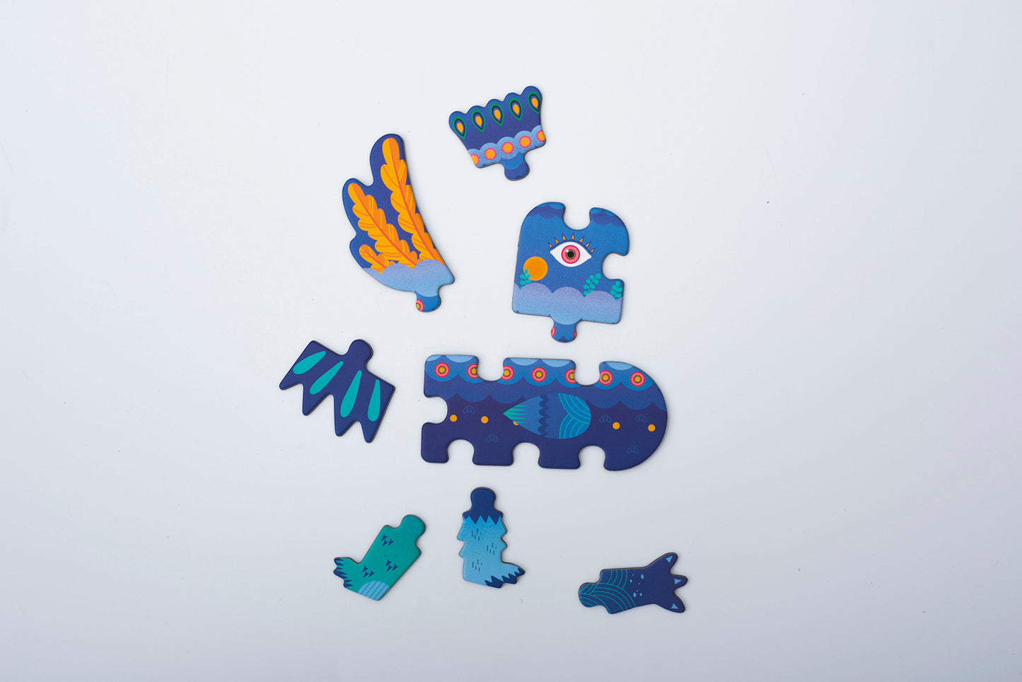 PUZZLE + DRAW MAGNETIC KIT - Crazy Monsters