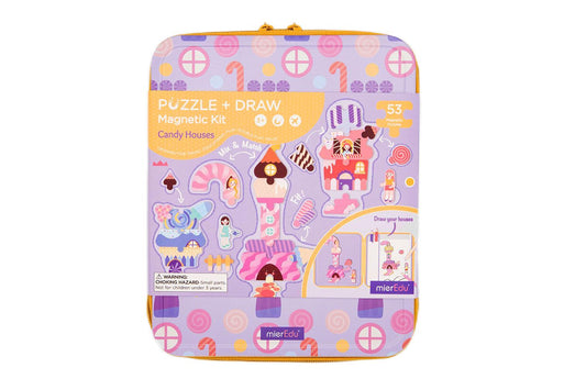 PUZZLE + DRAW MAGNETIC KIT - Candy House