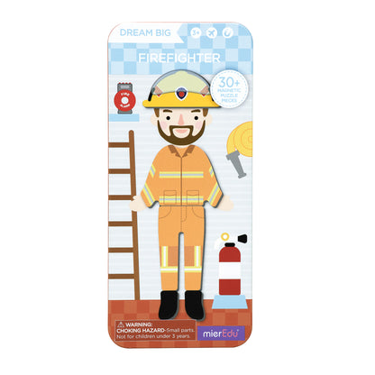 Travel Magnetic Puzzle Box - Heroes - Firefighter