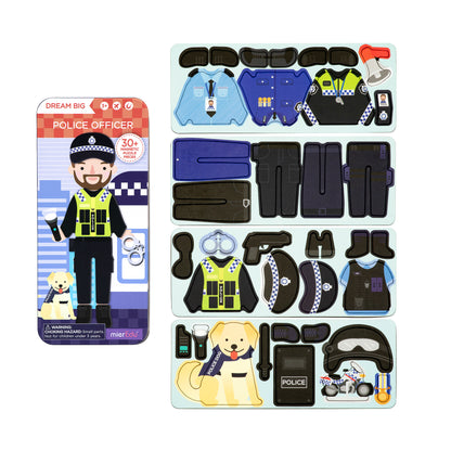 Travel Magnetic Puzzle Box - Heroes - Police Officer