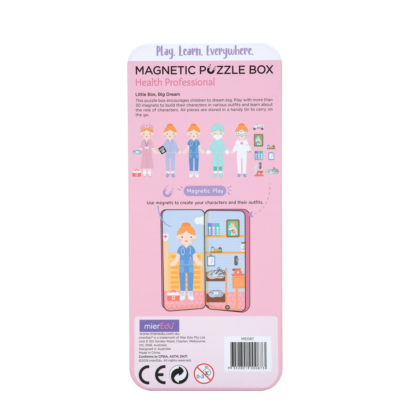 Travel Magnetic Puzzle Box - Heroes - Health Professional