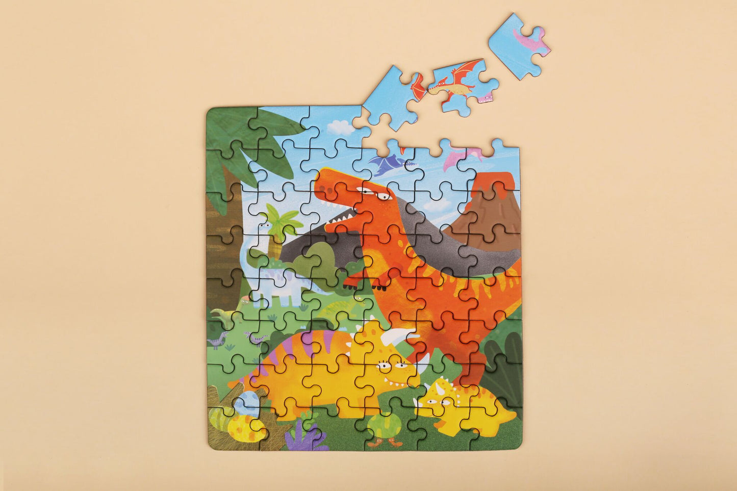 2 in 1 Magnetic Puzzles - Dinosaurs