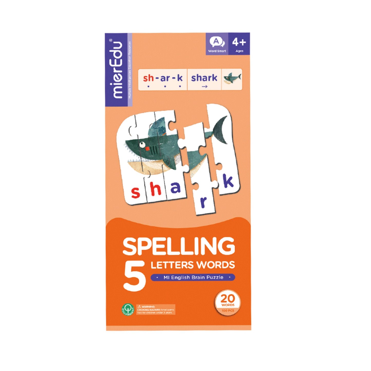 Spelling 5 Letters Words Puzzle