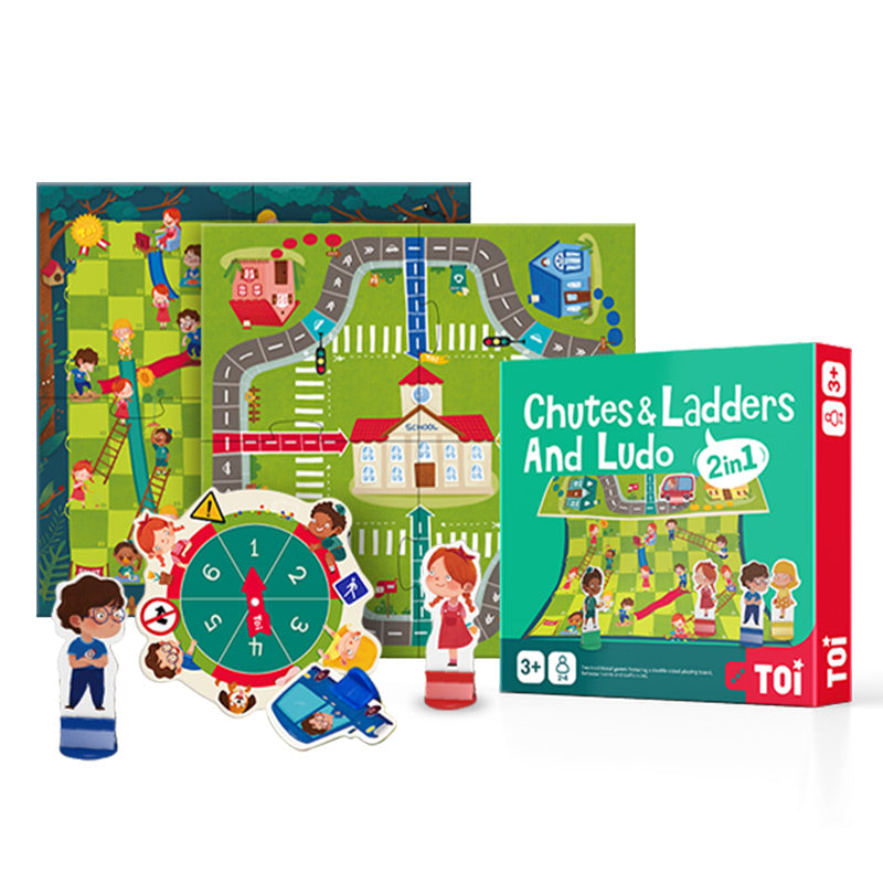 Chutes & Ladders and Ludo 2 in 1