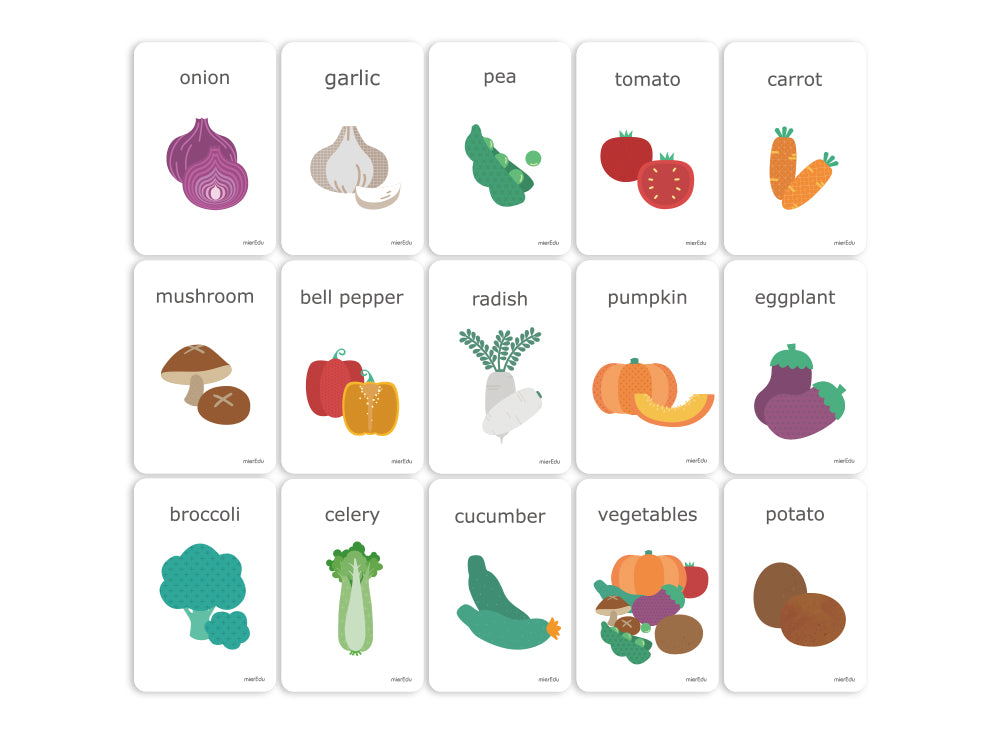 Cognitive Flash Card – Vegetables